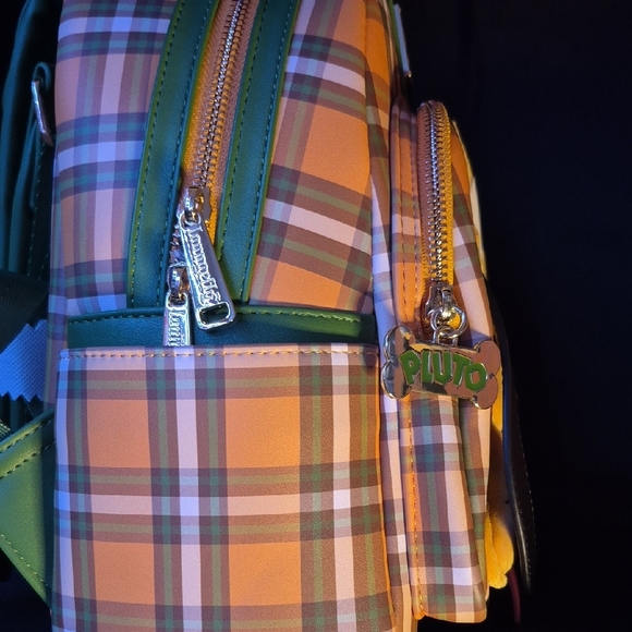 Loungefly Plaid Pluto Kids Backpack - Picture 3 of 3